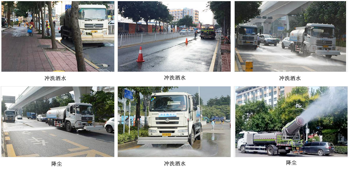 沖洗灑水抑塵作業示意圖