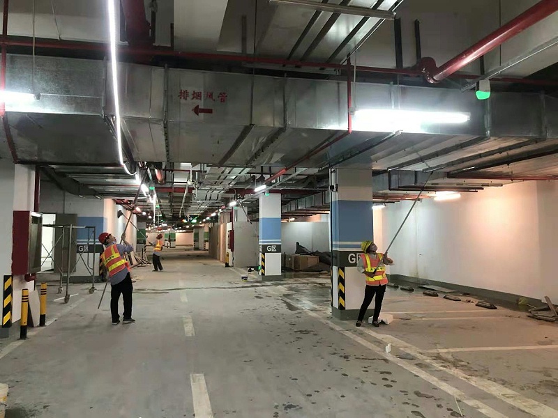 03深圳寶安萬達廣場開荒-玉龍環保